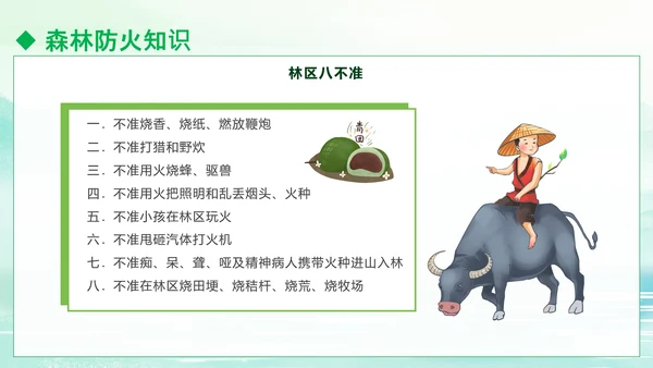 清明防火知识安全宣讲通用PPT模板
