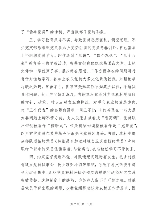 对X乡党员队伍状况的调查与思考 (4).docx