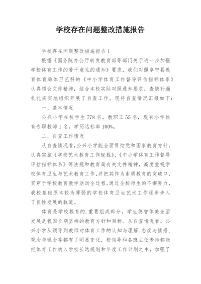 学校存在问题整改措施报告.docx