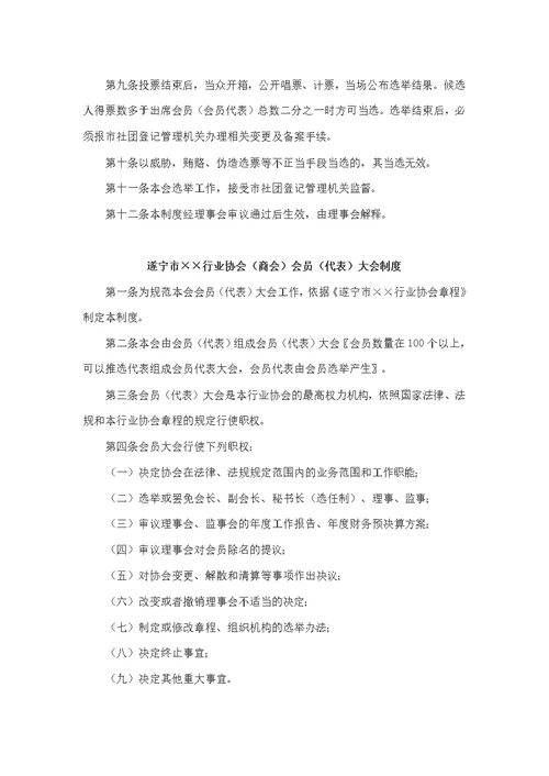 【7A文】行业协会管理制度示范文本