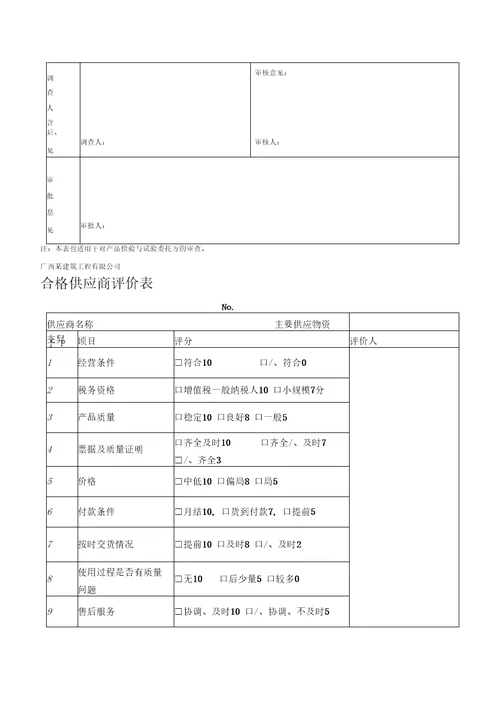 合格供应商管理办法