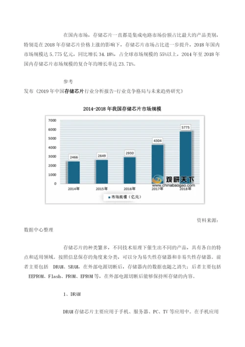 我国存储芯片行业维持高速发展态势需求量保持稳定增长.docx