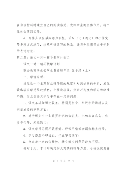 语文一对一辅导教学计划.docx