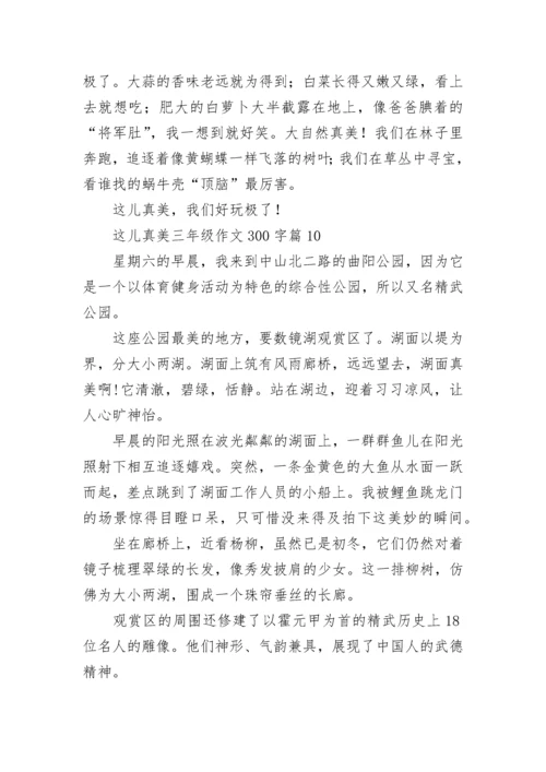 这儿真美三年级作文300字（精选10篇）.docx