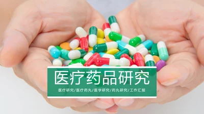 医疗医学药丸研究工作汇报PPT模板