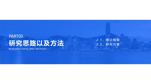 简约商务风经济管理论文答辩