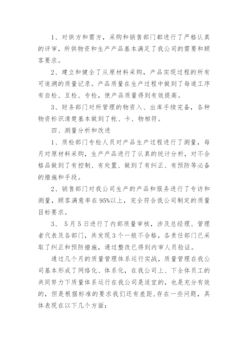 公司体系运行总结.docx