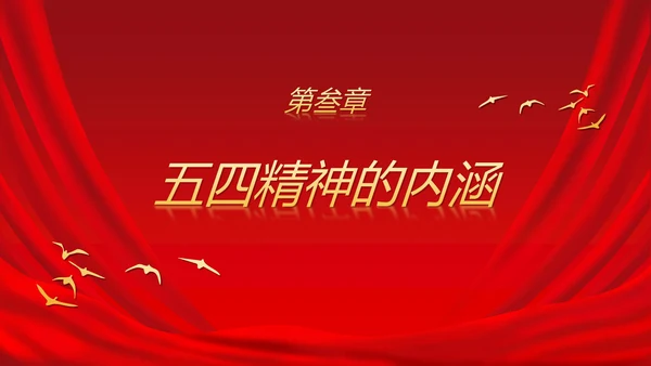 五四运动青年节科普ppt模板