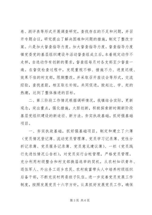 乡镇开展“党的基层组织建设年”活动工作情况汇报.docx