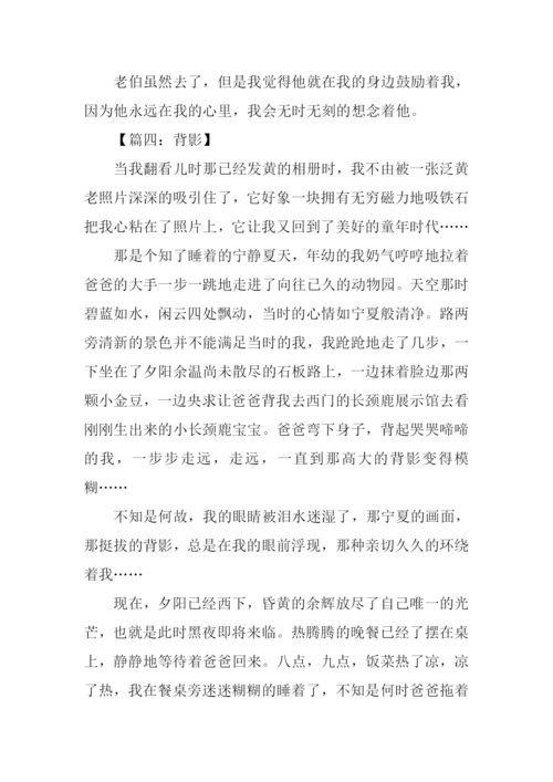 背影作文800字0.docx