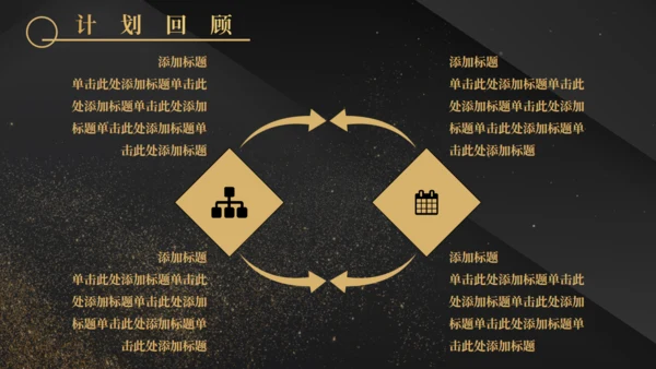 金沙质感奢华风计划总结通用PPT模板