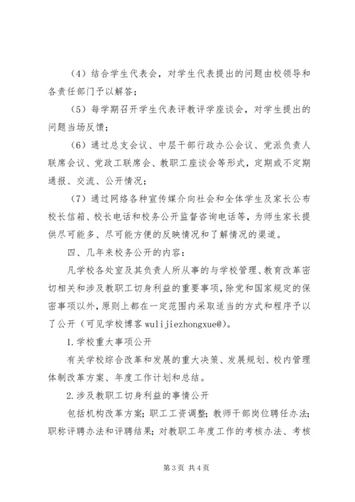 学校务公开自查报告_1.docx