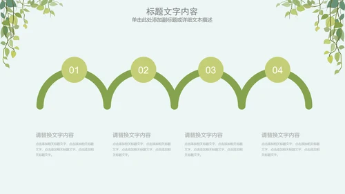 简约清新绿色医疗动态PPT模板