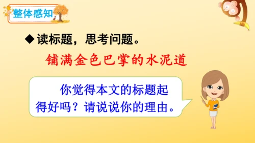 5《铺满金色巴掌的水泥道》   课件