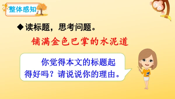5《铺满金色巴掌的水泥道》   课件