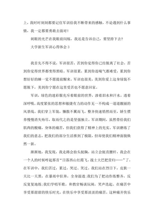 荐大学新生军训心得体会.docx