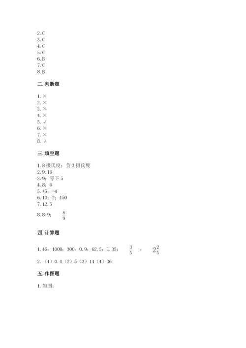 人教版六年级下册数学期末测试卷含答案（实用）.docx