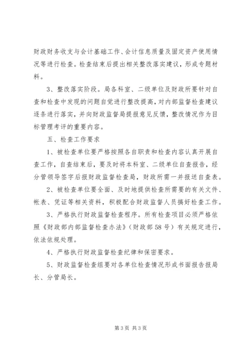 财政局内部监督指导方案.docx