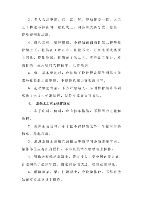 安全重点技术操作专题规程模板.docx