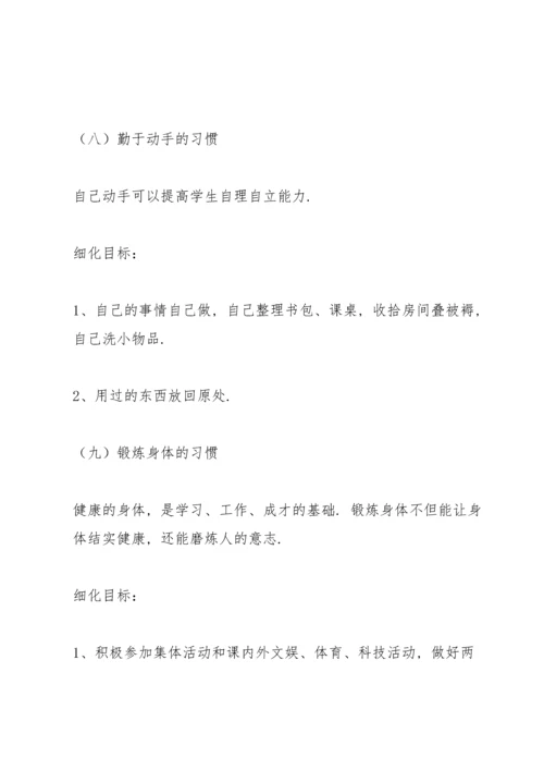 养成教育实施方案.docx