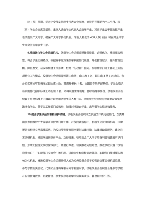 学联学生会组织改革专业方案.docx