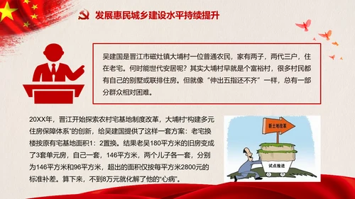 改革开放四十年践行晋江经验PPT模板