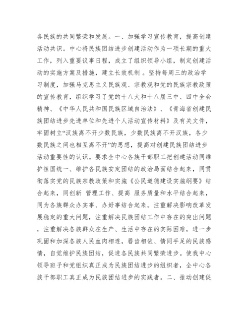 民族团结进步工作总结范本.docx