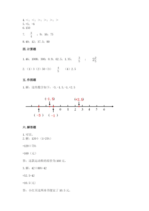 小升初数学期末测试卷附参考答案【考试直接用】.docx