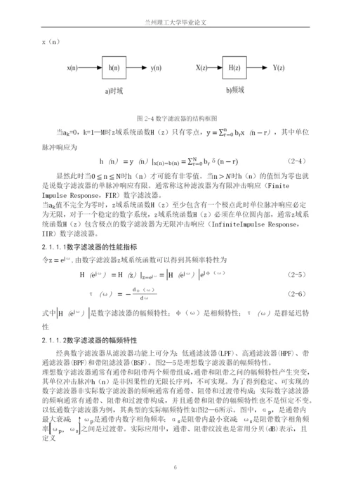 数字滤波器的DSP实现毕业论文.docx