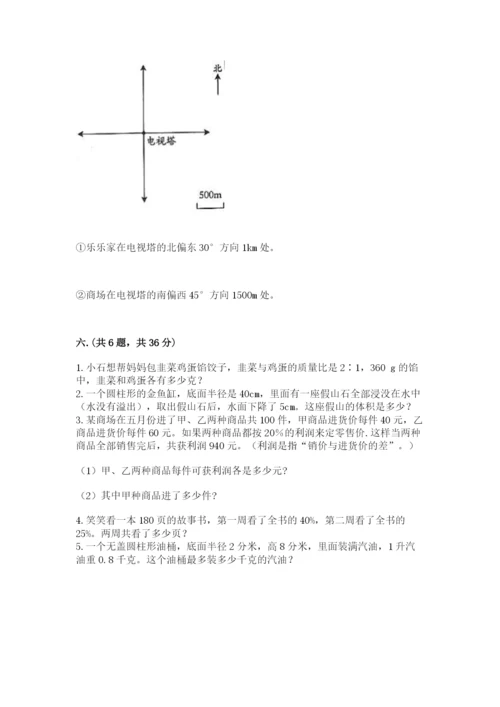 西师大版数学小升初模拟试卷【全优】.docx