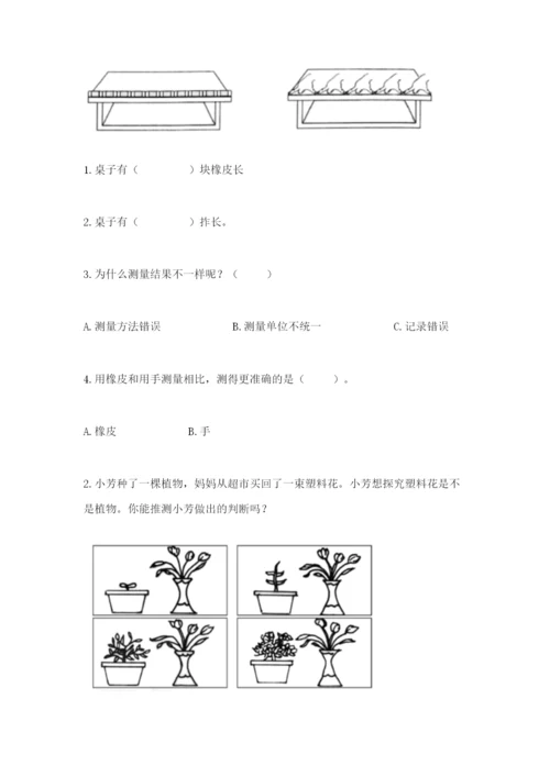 教科版一年级上册科学期末测试卷精品（名师系列）.docx