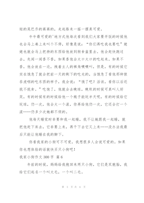 有关我家小狗作文300字合集六篇.docx