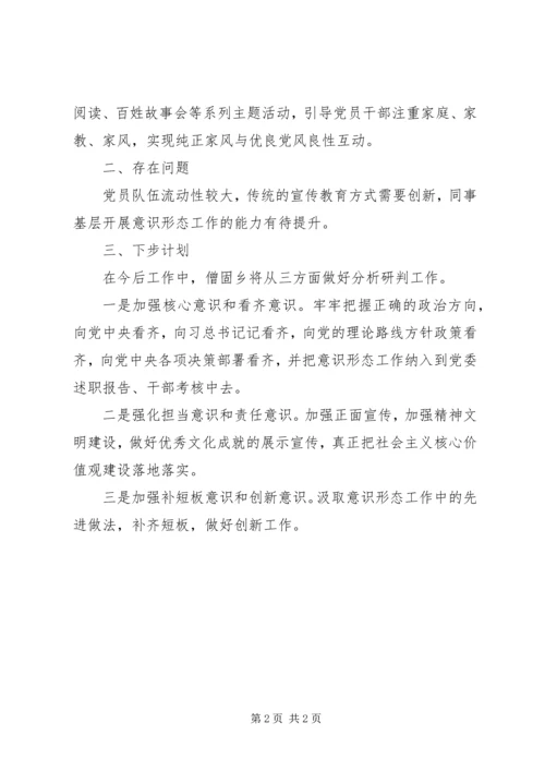 乡镇意识形态研判报告.docx