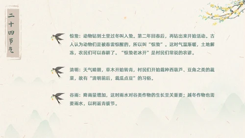 浅色水墨国风生活中的节气节气知识科普PPT主题班会