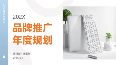 简约商务风品牌推广规划方案