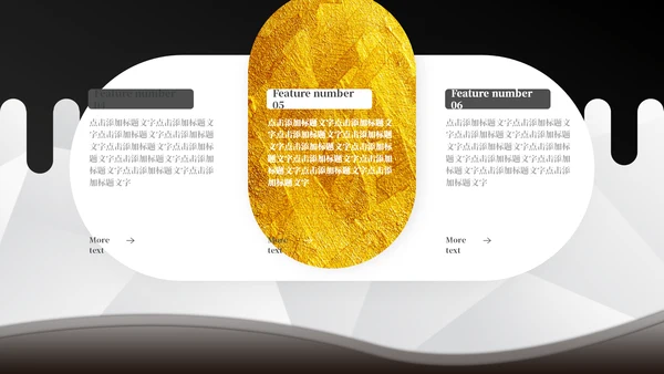 黑金质感商务计划书通用PPT模板