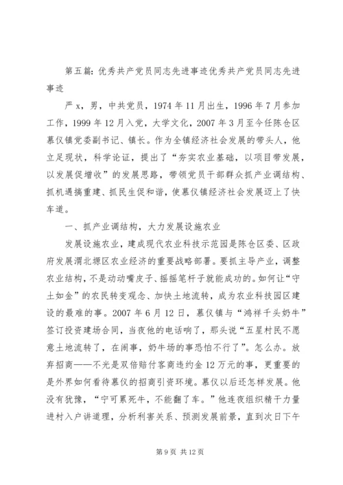 优秀共产党员冯文昆同志.docx