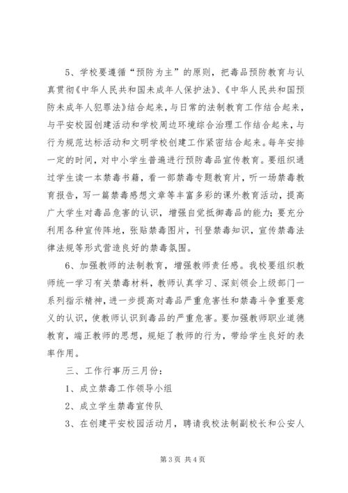 成武小学禁毒教育工作计划.docx