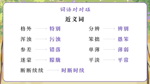部编版六年级上册第二课丁香结PPT模板