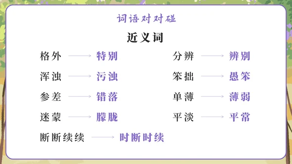 部编版六年级上册第二课丁香结PPT模板