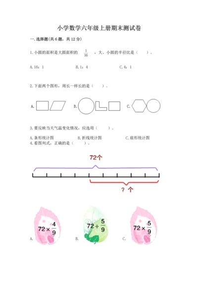 小学数学六年级上册期末测试卷附参考答案（精练）.docx