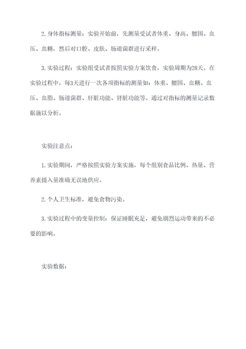 对人体的影响实验报告