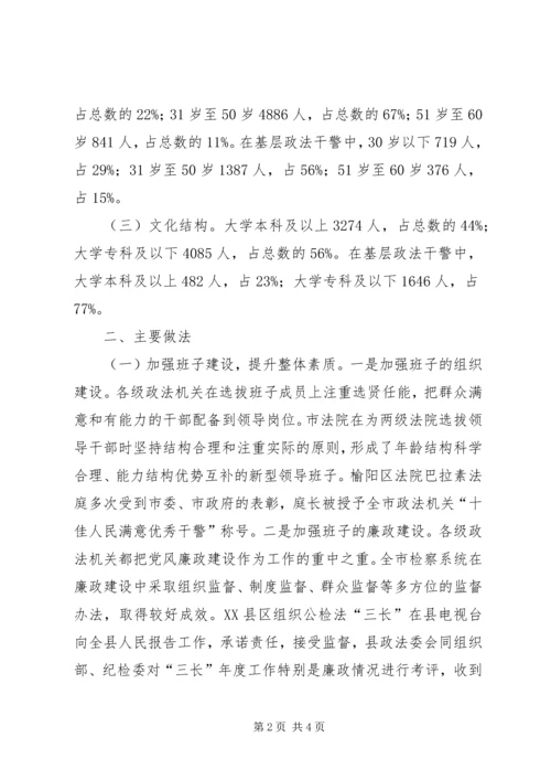 基层政法队伍建设工作情况调研报告 (3).docx