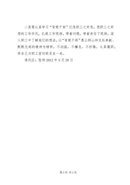 学习XX省XX县区敦操乡背篼干部心得体会.docx