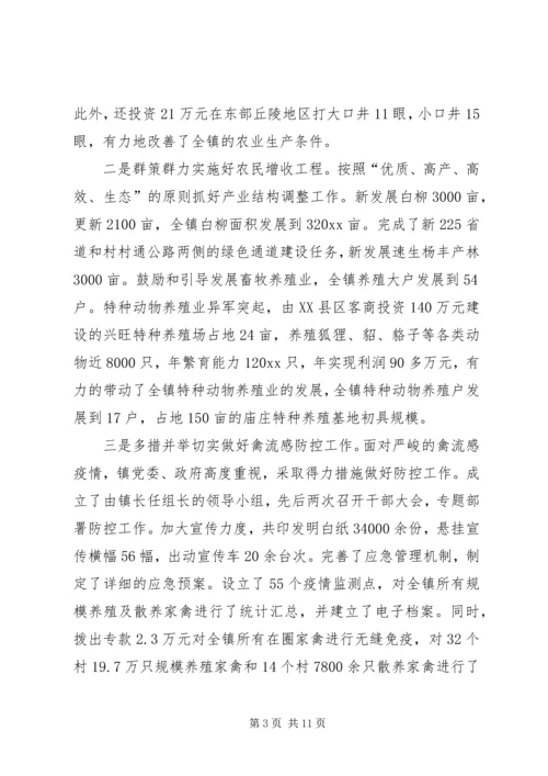 乡镇工作总结和工作计划.docx