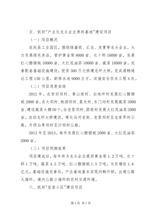 乡镇重点建设项目工作汇报.docx