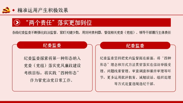 坚持实事求是确保四种形态运用更加规范党课PPT