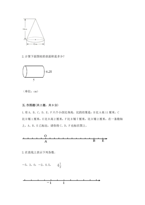 人教版六年级下册数学期末测试卷【考点提分】.docx
