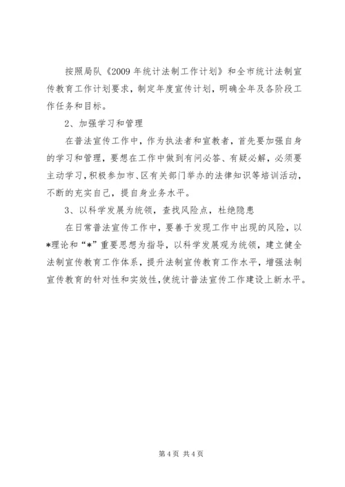 统计局统计法制宣传工作计划.docx