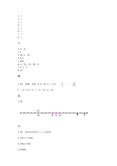 济南市外国语学校小升初数学试卷带答案（预热题）.docx